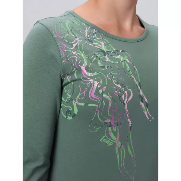  Damen-T-Shirt LOAP ABMORA GRÜN 