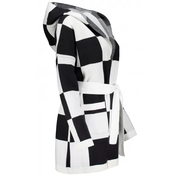  Damenpullover ALTISPORT DEHLIA SCHWARZ-WEISS 