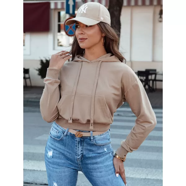  Damen Sweatshirt DSTREET TRENDHOOD BY1311 KARAMELL 