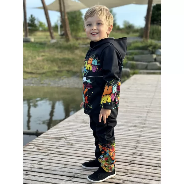 Softshelljacke für Kinder WAMU GAME ON SCHWARZ 