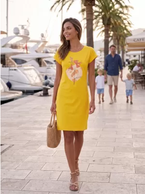 Frauen erweitert t -Shirt/Kleid ALTISPORT ALW187178 BERNSTEIN