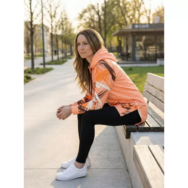  Funktionelles erweitertes Damen-Sweatshirt Premium ALTISPORT VOJ/ALW039MI03 ORANGE 