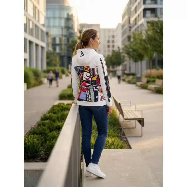  Hochwertiges Funktions-Sweatshirt für Damen ALTISPORT VOJ/ALW041MI01 WEIß 