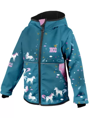 Baby Softshell Jacke WAMU JEDNOROŽCI BLAU