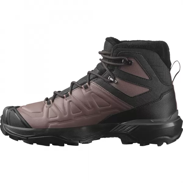  Damenschuhe SALOMON X ULTRA SNOWPILOT WP W L47585800 SCHWARZ/PFEFFERKORN/COGNAC 