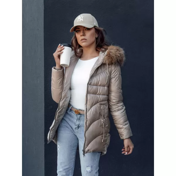  Damenjacke DSTREET WINTERCHIC KARAMELL 