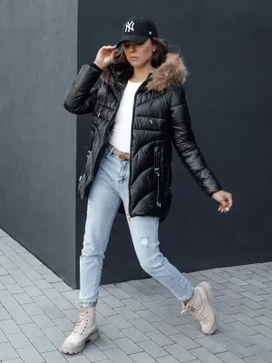 Damenjacke DSTREET WINTERCHIC SCHWARZ