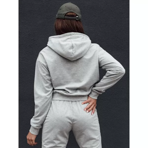  Damen Sweatshirt DSTREET TRENDHOOD HELLGRAU 