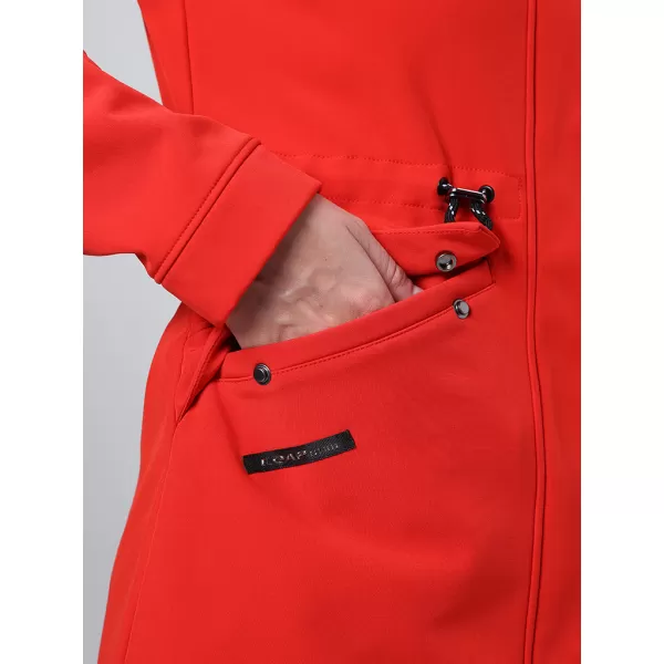  Softshell-Mantel für Damen LOAP LUNARA ROT 