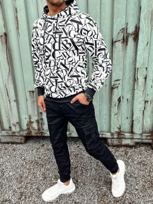 Herren -Sweatshirt DSTREET WEIß/SCHWARZ