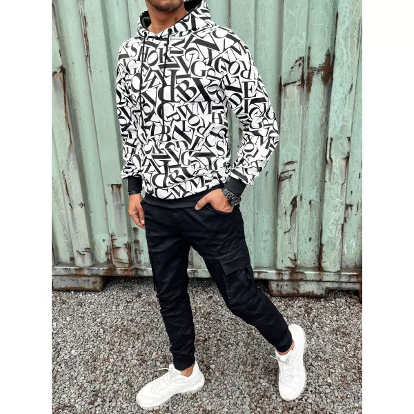  Herren -Sweatshirt DSTREET WEIß/SCHWARZ 