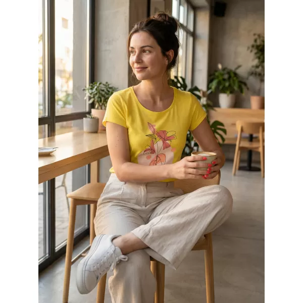  T -Shirt ALTISPORT ALW187122 ZITRONE 