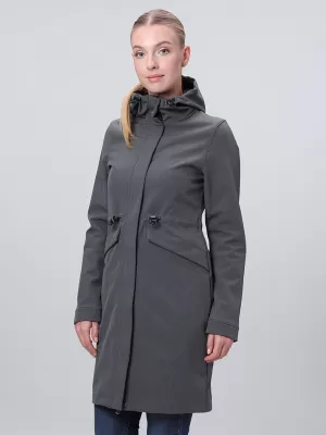Softshell-Mantel für Damen LOAP LUNARA DUNKELGRAU