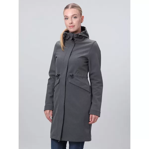  Softshell-Mantel für Damen LOAP LUNARA DUNKELGRAU 