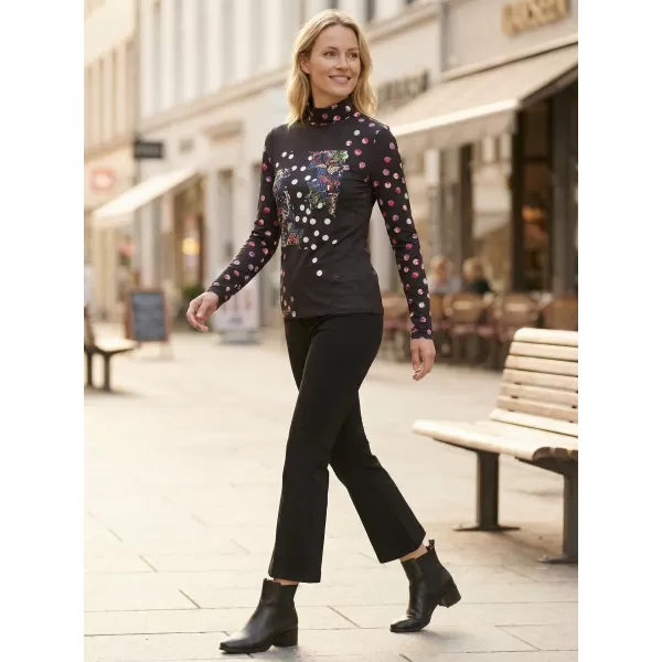  Rollkragenpullover für Damen KIXMI TINA SCHWARZ 