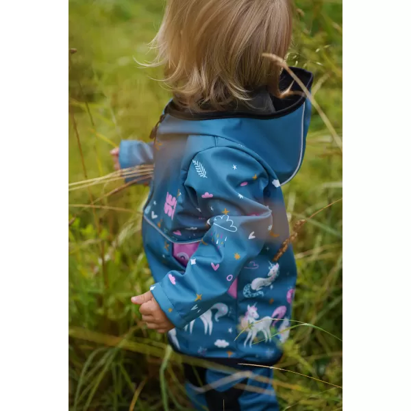  Baby Softshell Jacke WAMU JEDNOROŽCI BLAU 