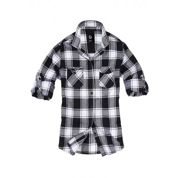  Hemd BRANDIT BD9336 WEIß/SCHWARZ 