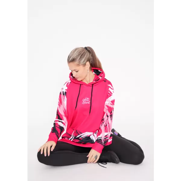  Funktionelles erweitertes Damen-Sweatshirt Premium ALTISPORT VOJ/ALW039MI03 VIVA MAGENTA 