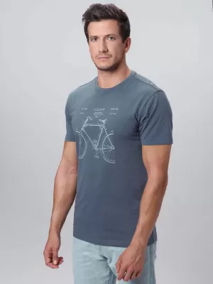Herren-T-Shirt LOAP BREDAR BLAU