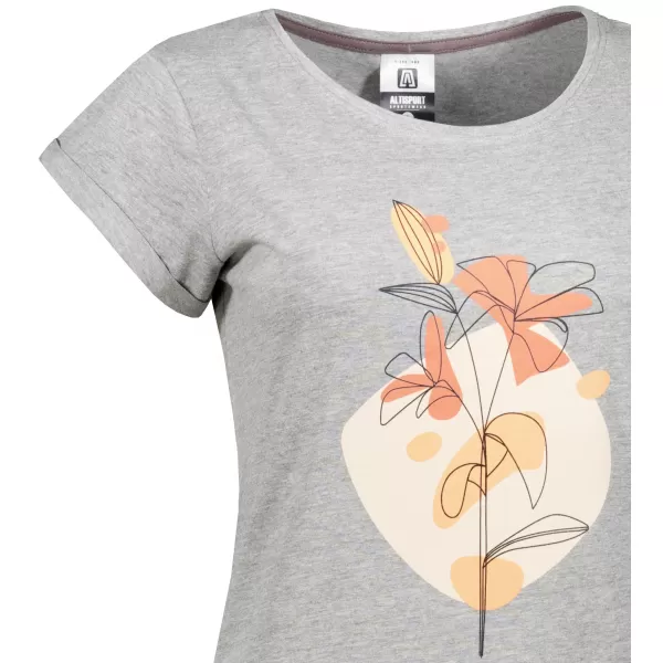  Frauen erweitert t -Shirt/Kleid ALTISPORT ALW187178 DUNKELGRAU 