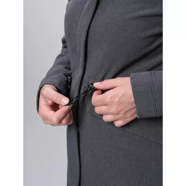  Softshell-Mantel für Damen LOAP LUNARA DUNKELGRAU 
