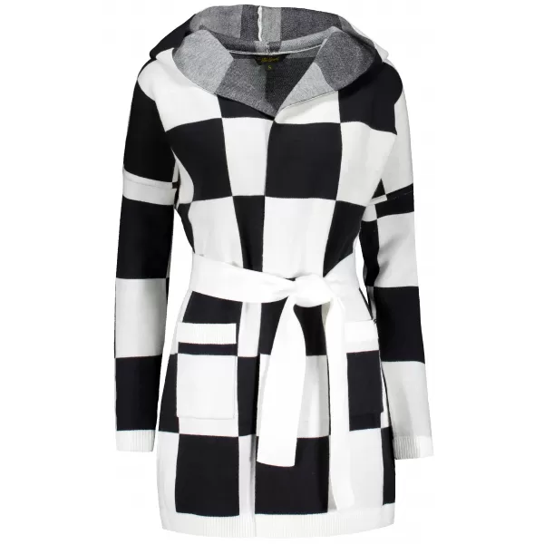  Damenpullover ALTISPORT DEHLIA SCHWARZ-WEISS 