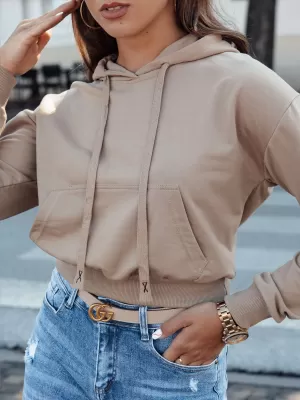 Damen Sweatshirt DSTREET TRENDHOOD BY1311 KARAMELL