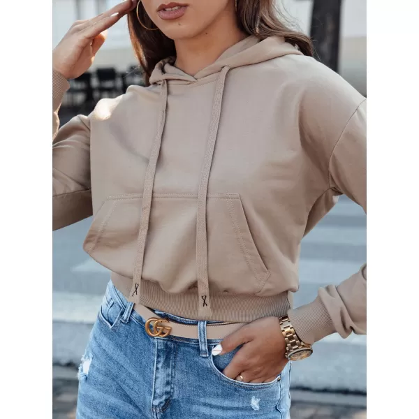  Damen Sweatshirt DSTREET TRENDHOOD BY1311 KARAMELL 