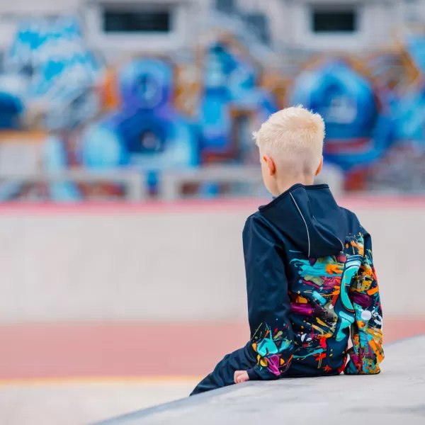  Softshelljacke für Kinder WAMU GAME ON SCHWARZ 