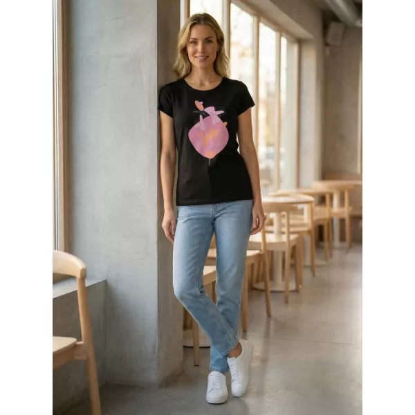  T -Shirt ALTISPORT ALW187122 SCHWARZ -PINK 