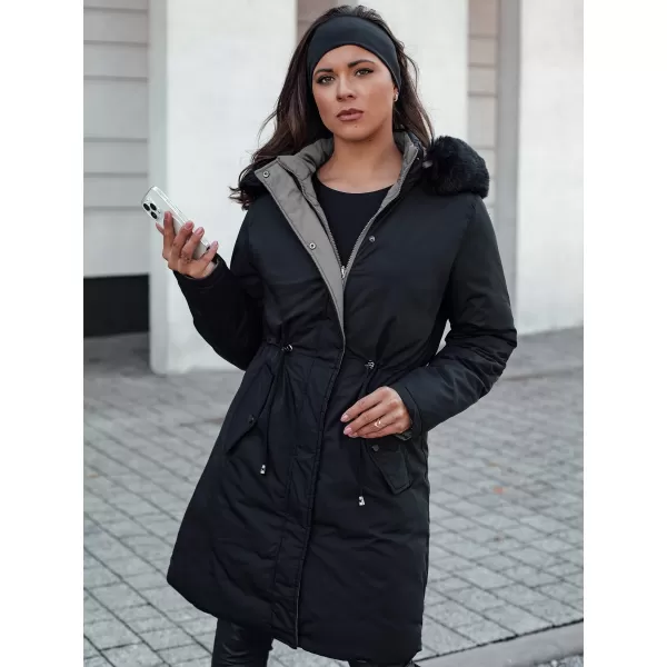  Damenmantel DSTREET TRENDNEL SCHWARZ Dstreet1 