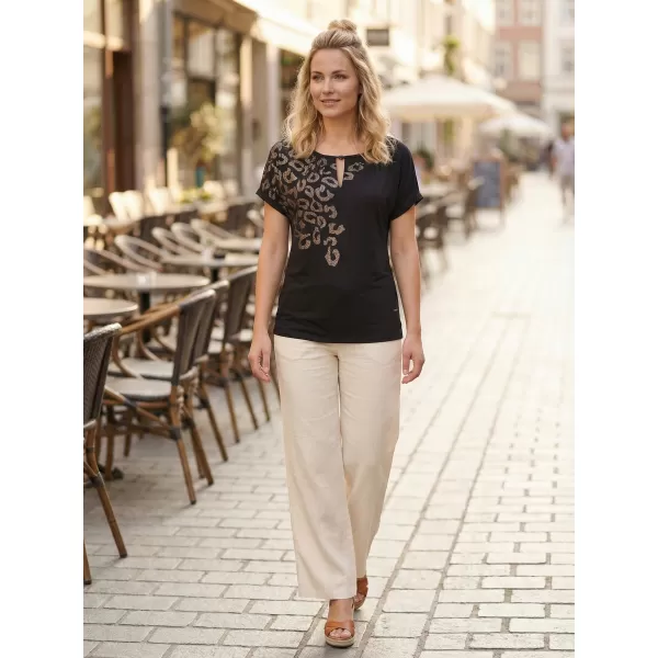  Damen-T-Shirt ALTISPORT DAFFY SCHWARZ 