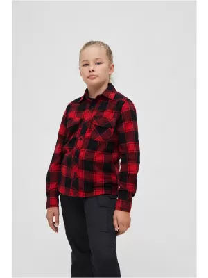 Hemd BRANDIT BD6016 ROT/SCHWARZ