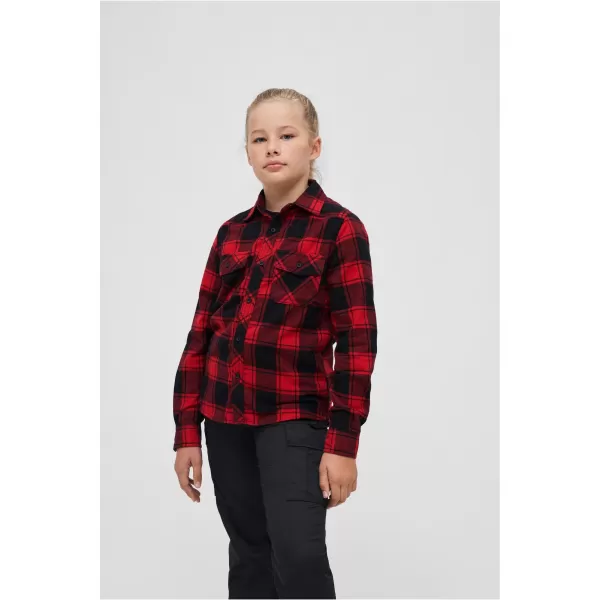  Hemd BRANDIT BD6016 ROT/SCHWARZ 