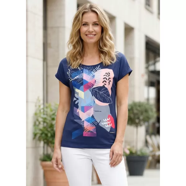  Damen-T-Shirt ALTISPORT DIANITA DUNKELBLAU 
