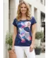 Damen-T-Shirt ALTISPORT DIANITA DUNKELBLAU