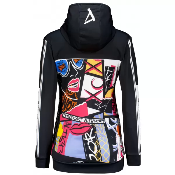  Hochwertiges Funktions-Sweatshirt für Damen ALTISPORT VOJ/ALW041MI01 SCHWARZ 