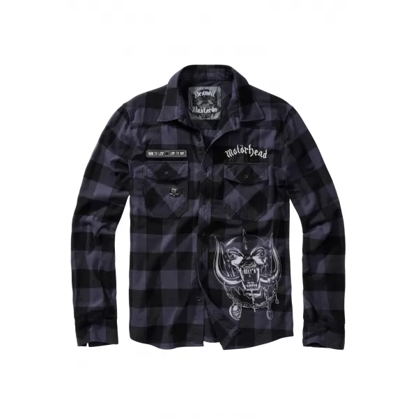  Hemd BRANDIT BD61005 SCHWARZ/GRAU 