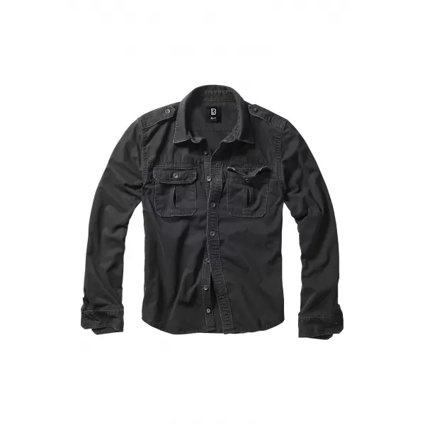  Hemd BRANDIT VINTAGE BD9373 SCHWARZ 