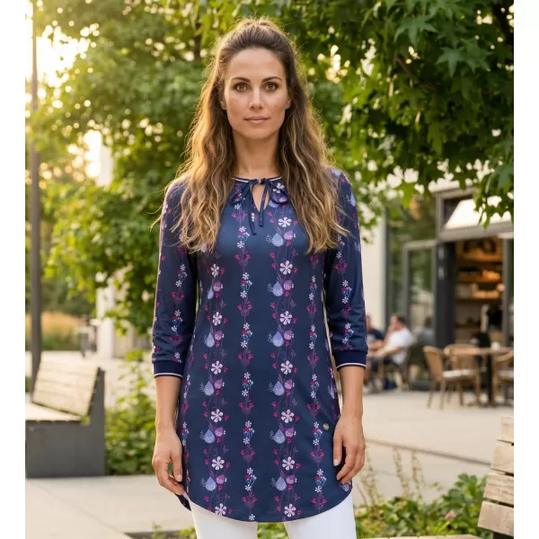  Damen-T-Shirt KIXMI TRISHA DUNKELBLAU 