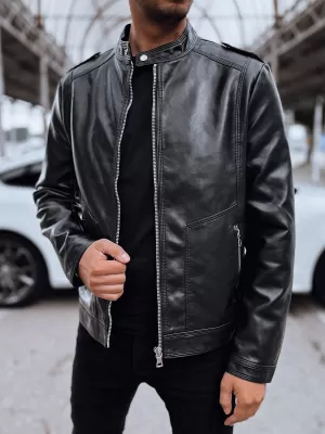 Herrenlederjacke DSTREET tx4714 SCHWARZ