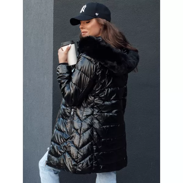  Mantel DSTREET SHINE SCHWARZ 