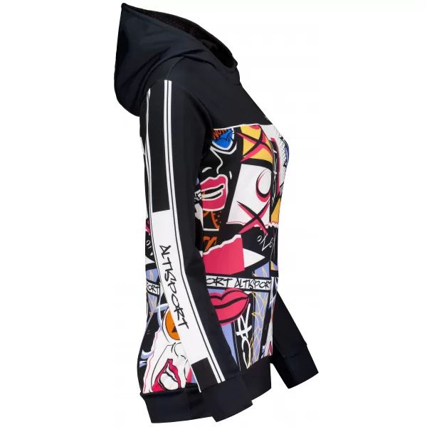  Hochwertiges Funktions-Sweatshirt für Damen ALTISPORT VOJ/ALW041MI01 SCHWARZ 