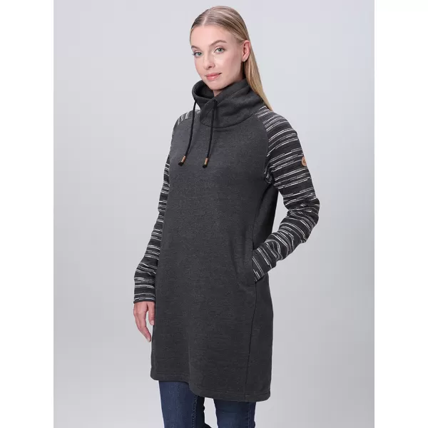  Kleid LOAP EBNERA DUNKELGRAU 