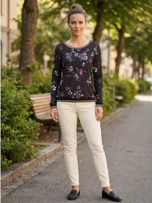 Damen-T-Shirt ALTISPORT DEVANA SCHWARZ