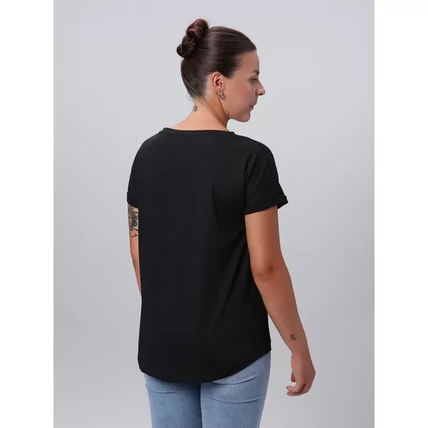 Damen-T-Shirt LOAP BYRA SCHWARZ 