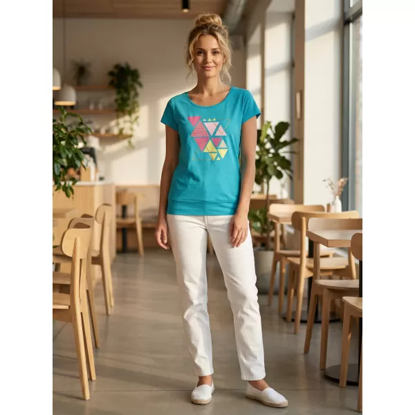  T -Shirt ALTISPORT ALW185120 DUNKLE TÜRKIS 