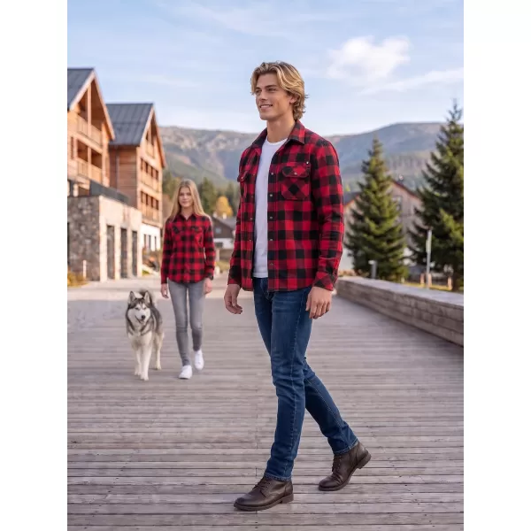  Hemd BRANDIT BD9720 ROT/SCHWARZ 