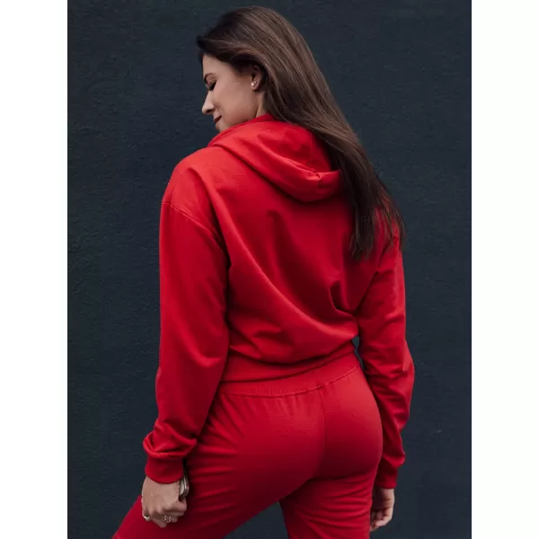  Damen Sweatshirt DSTREET TRENDHOOD ROT 