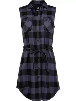  Hemdkleid BRANDIT BD44007 SCHWARZ/GRAU